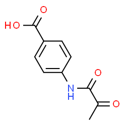 Benzoic acid, 4-[(1,2-dioxopropyl)amino]- (9CI) structure