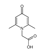 (2,6-dimethyl-4-oxo-4H-[1]pyridyl)-acetic acid结构式