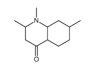 1,2,7-trimethyl-2,3,4a,5,6,7,8,8a-octahydroquinolin-4-one Structure