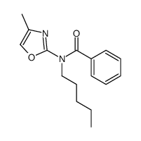 N-(4-methyl-1,3-oxazol-2-yl)-N-pentylbenzamide结构式
