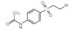 N-[4-(2-bromoethylsulfonyl)phenyl]acetamide Structure