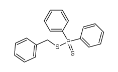 S-benzyl diphenyldithiophosphinate结构式