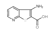3-氨基噻吩[2,3-B]吡啶-2-羧酸结构式