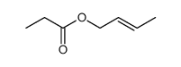 (E)-2-butenyl propanoate Structure