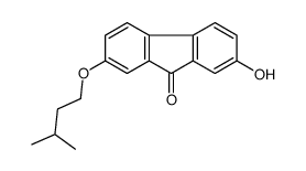 2-hydroxy-7-(3-methylbutoxy)fluoren-9-one结构式
