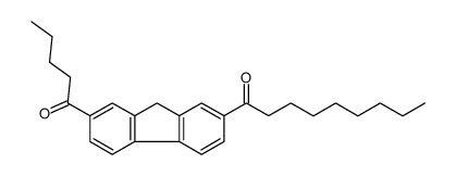 1-(7-pentanoyl-9H-fluoren-2-yl)nonan-1-one结构式