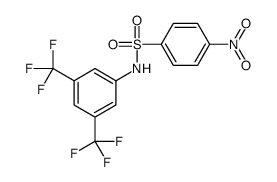 N-[3,5-Bis(trifluoromethyl)phenyl]-4-nitrobenzenesulfonamide结构式