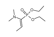 1-(Diethoxyphosphoryl)-N,N-dimethyl-1-propen-1-amin结构式