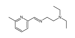 N,N-diethyl-2-[(6-methylpyridin-2-yl)methylideneamino]ethanamine结构式