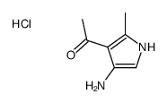 (4-acetyl-5-methyl-1H-pyrrol-3-yl)azanium,chloride结构式