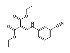 diethyl 2-[((3-cyanophenyl)amino)methylene]malonate Structure