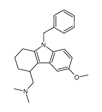 9-benzyl-4-dimethylaminomethyl-6-methoxy-1,2,3,4-tetrahydrocarbazole Structure