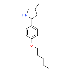 Pyrrolidine, 4-methyl-2-[4-(pentyloxy)phenyl]- (9CI) structure
