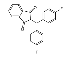 2-[bis(4-fluorophenyl)methyl]indene-1,3-dione结构式