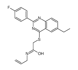 Acetamide, 2-[[6-ethyl-2-(4-fluorophenyl)-4-quinazolinyl]thio]-N-2-propenyl- (9CI)结构式
