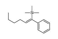 trimethyl(1-phenylhex-1-enyl)silane结构式