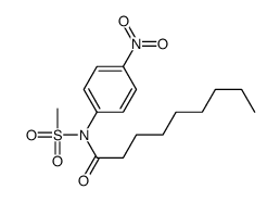 N-methylsulfonyl-N-(4-nitrophenyl)nonanamide Structure