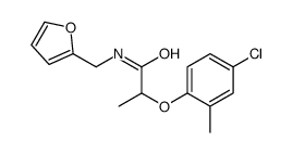 2-(4-chloro-2-methylphenoxy)-N-(furan-2-ylmethyl)propanamide Structure