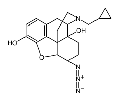 (4R,4aS,7R,7aR,12bS)-7-azido-3-(cyclopropylmethyl)-1,2,4,5,6,7,7a,13-octahydro-4,12-methanobenzofuro[3,2-e]isoquinoline-4a,9-diol Structure