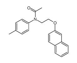 N-(4-methylphenyl)-N-(2-naphthalen-2-yloxyethyl)acetamide结构式