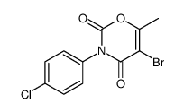 5-bromo-3-(4-chlorophenyl)-6-methyl-1,3-oxazine-2,4-dione Structure