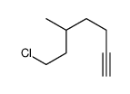 7-chloro-5-methylhept-1-yne结构式