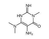 2,5-diamino-6-(dimethylamino)-3-methylpyrimidin-4-one结构式