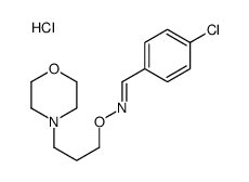 (E)-1-(4-chlorophenyl)-N-(3-morpholin-4-ium-4-ylpropoxy)methanimine,chloride结构式