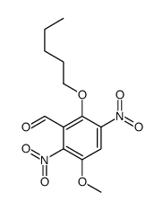 3-Methoxy-2,5-dinitro-6-(pentyloxy)benzaldehyde结构式
