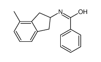 N-(4-methyl-2,3-dihydro-1H-inden-2-yl)benzamide结构式