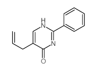 2-phenyl-5-prop-2-enyl-3H-pyrimidin-4-one structure