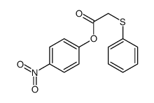 (4-nitrophenyl) 2-phenylsulfanylacetate Structure