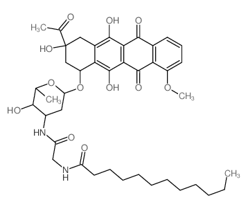 DAUNOMYCIN, N-(N-DODECANOYLGLYCYL)- structure