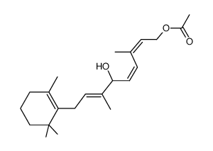 (+/-)-9-acetoxy-3.7-dimethyl-1-(2.2.6-trimethyl-cyclohexen-(6)-yl)-nonatrien-(2ξ.5c.7c)-ol-(4) Structure