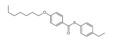 S-(4-ethylphenyl) 4-heptoxybenzenecarbothioate结构式