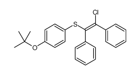 1-(2-chloro-1,2-diphenylethenyl)sulfanyl-4-[(2-methylpropan-2-yl)oxy]benzene Structure