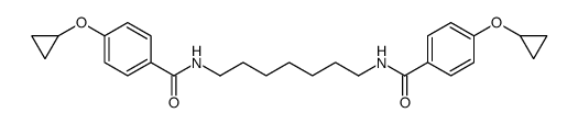 4-cyclopropyloxy-N-[7-[(4-cyclopropyloxybenzoyl)amino]heptyl]benzamide Structure