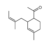 1-[4-methyl-2-(2-methylbut-2-enyl)cyclohex-3-en-1-yl]ethanone Structure