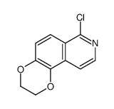 7-chloro-2,3-dihydro-[1,4]dioxino[2,3-f]isoquinoline结构式