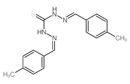 1,3-bis[(4-methylphenyl)methylideneamino]thiourea Structure