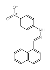 1-Naphthalenecarboxaldehyde,2-(4-nitrophenyl)hydrazone结构式