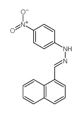 1-Naphthalenecarboxaldehyde,2-(4-nitrophenyl)hydrazone Structure