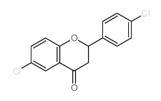 6-chloro-2-(4-chlorophenyl)chroman-4-one structure