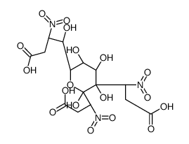 1-O,2-O,3-O-Tri(3-nitropropanoyl)-α-D-glucopyranose结构式
