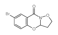 7-Bromo-3,3a-dihydro-2H,9H-isoxazolo(3,2-b)(1,3)benzoxazin-9-one结构式