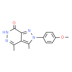 2-(4-methoxyphenyl)-3,4-dimethyl-2,6-dihydro-7H-pyrazolo[3,4-d]pyridazin-7-one Structure