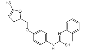 1-(2-methylphenyl)-3-[4-[(2-sulfanylidene-1,3-oxazolidin-5-yl)methoxy]phenyl]thiourea Structure