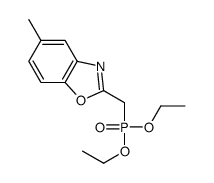 2-(diethoxyphosphorylmethyl)-5-methyl-1,3-benzoxazole结构式