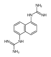 2-[5-(diaminomethylideneamino)naphthalen-1-yl]guanidine Structure