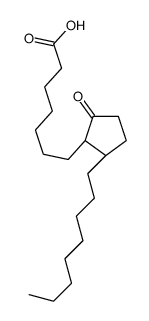 7-[(1R,2S)-2-octyl-5-oxocyclopentyl]heptanoic acid Structure